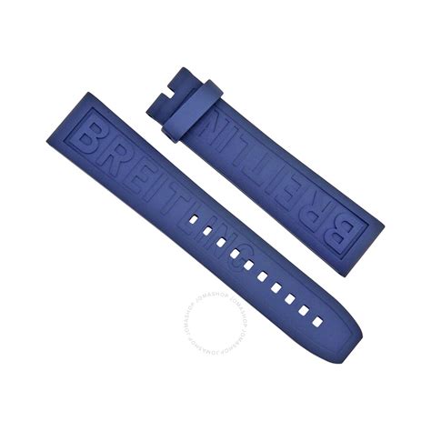 breitling rubber strap 20mm|20mm blue rubber watch strap.